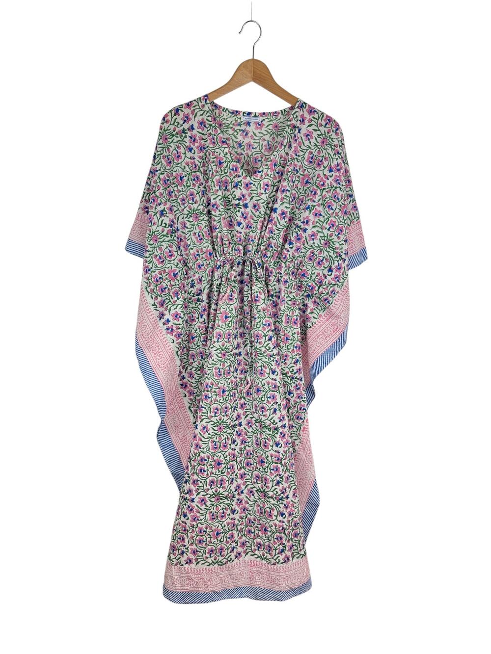 Alexandra Wood Handmade Block Print Kaftan